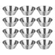 thumbnail image 1 of 12u Pocillos Salsero Acero Inoxidable 50ml 1.5oz Cocina Hoga Plateado, 1 of 12