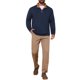 thumbnail image 2 of INSPIRE CHIC Suéter de Hombre con Cremallera Cuarto de Cuello Simulado Polo Casual S Azul Marino, 2 of 5