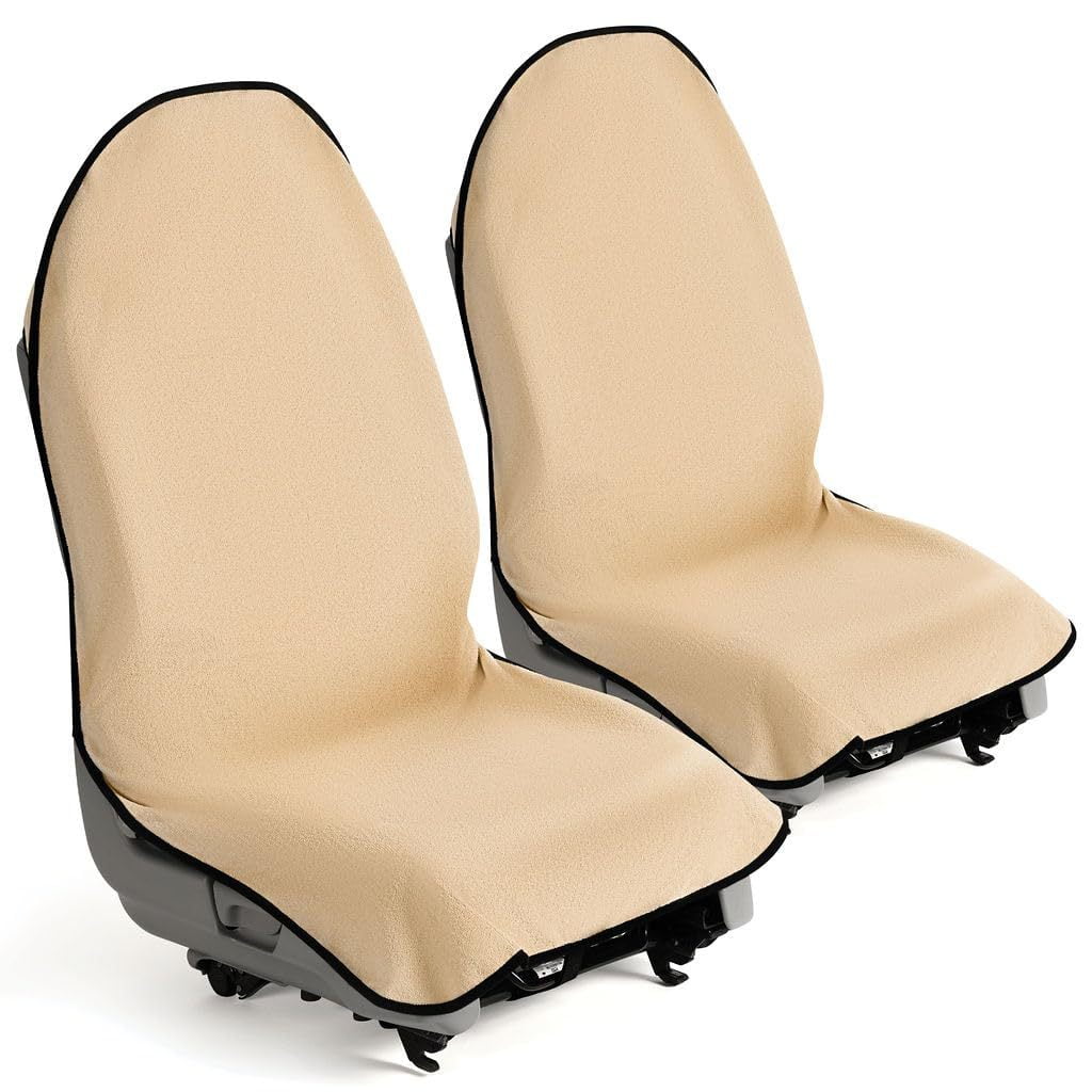 Xusx111 - Toalla De Cubierta Impermeable Del Asiento, Protector Del Asiento De Coche De Sudor Premium De 2 Piezas, Perfecto Para El Asiento Universal Antideslizante Del Camión Del Coche Del Suv, Gran