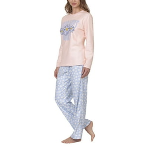 Baziani - Pijama Micropolar Good Vibes Mujer 8680