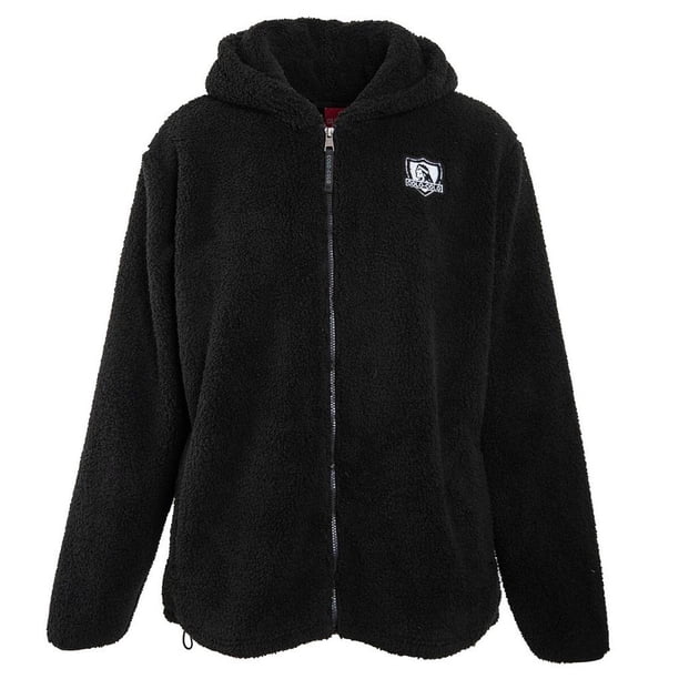 Polerón Sherpa Colo Colo Urbano "Escudo blanco" Negra