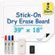 thumbnail image 1 of Pizarra blanca YOUNGJQ 99 cm x 46 cm Pack de 2 adhesivo, 1 of 6