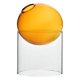 thumbnail image 2 of Arte Claro Redondo Vidrio Jarrón Tabletop Terrarium Container Bud Pot Decoración De La Casa Orange Tall, 2 of 5