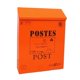 thumbnail image 2 of Creative Iron Mail / Letter / Post / Newspaper Holder Box Orange Red_Big Letters, 2 of 5