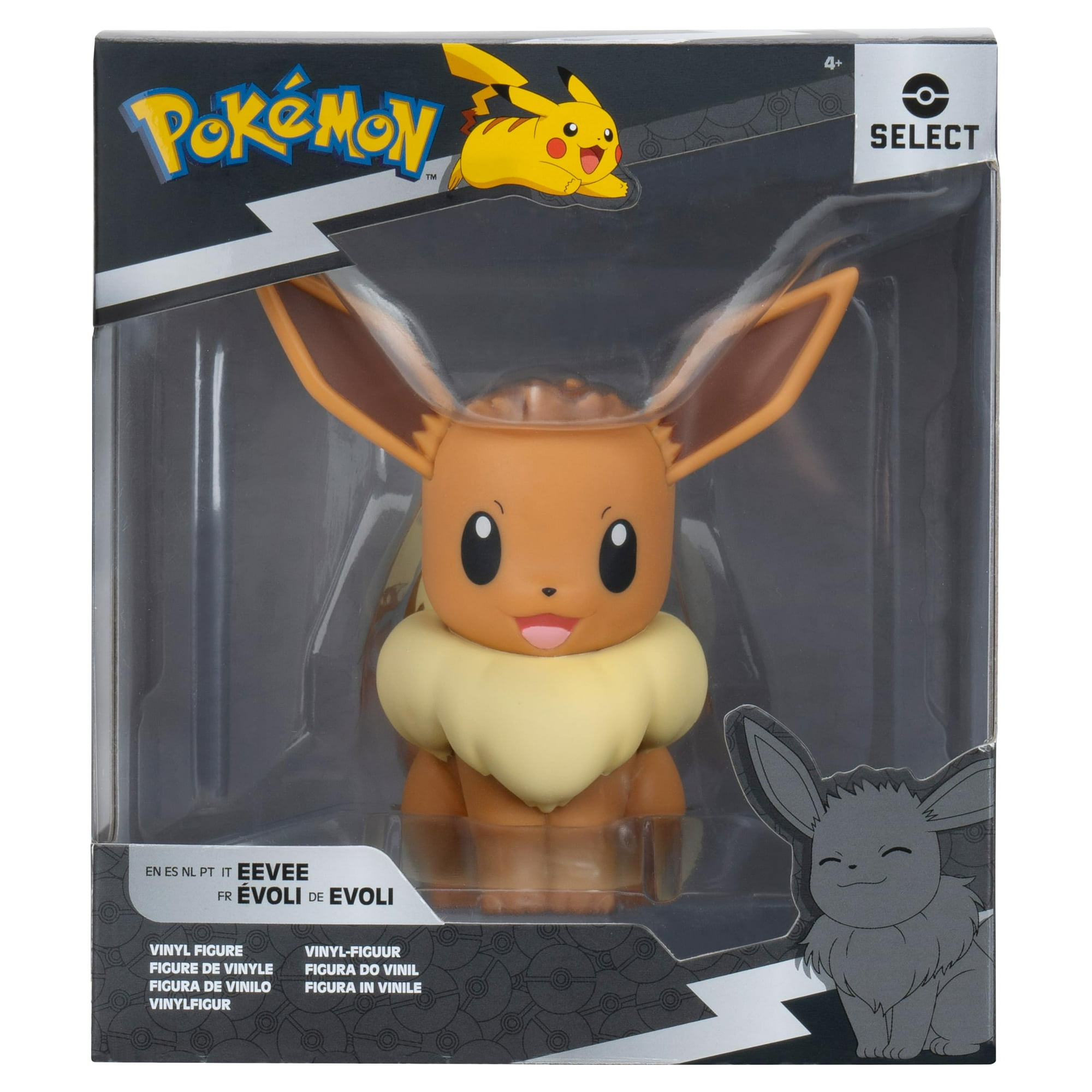 Pokémon - Figura De Vinilo Pokemon Eevee Select De 10 Cm Con Licencia Oficial