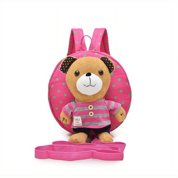 Children's Cute Bear Plush Backpack Anti-Lost Bear Cartoon Schoolbag Fashion Backpack