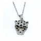 thumbnail image 5 of Collar Cabeza Leopardo, Acero Inoxidable/circonitas, Regalo Plateado, 5 of 5