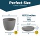 thumbnail image 2 of Macetas Lifemaster grises de 15 cm, paquete de 12, para interior y exterior, 2 of 9