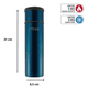 thumbnail image 4 of Termo Agua Every Night 1 Litro Azul, 4 of 6