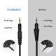 thumbnail image 2 of Cable de audio DJ Voarmaks de 4 polos, espiralado, compatible, 3 m, 2 of 8