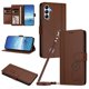 thumbnail image 1 of Funda Cartera Trébol para Samsung Galaxy A35 5G con Ranuras Tarjetas y Carga Inalámbrica Marrón, 1 of 6