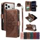 thumbnail image 1 of Para iPhone 17 Pro Max Funda Tipo Billetera, 9 Ranuras para Tarjetas Bloqueo RFID Bolso Cruzado Cubierta de Cuero, Bolsillo con Cierre, Correa de Muñeca y Hombro Desmontable, Funda Protectora, 1 of 11