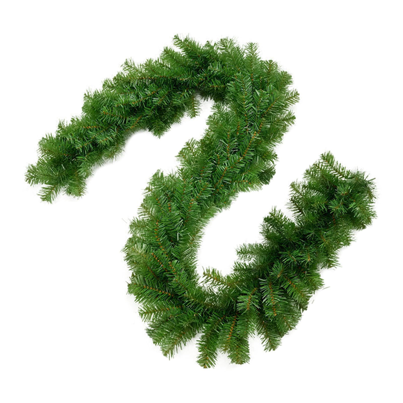 Magideal - Guirnalda Navideña Decorativa, Guirnalda Navideña Suave, Hiedra Artificial, Guirnalda Verde No Iluminada Para Fiestas Navideñas, Barandilla, Fiesta 2.7mx30cm 300t