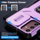 thumbnail image 3 of Funda Armada para Samsung Galaxy A15 5G con Tapa Deslizante y Soporte Magnético Giratorio Morado, 3 of 5