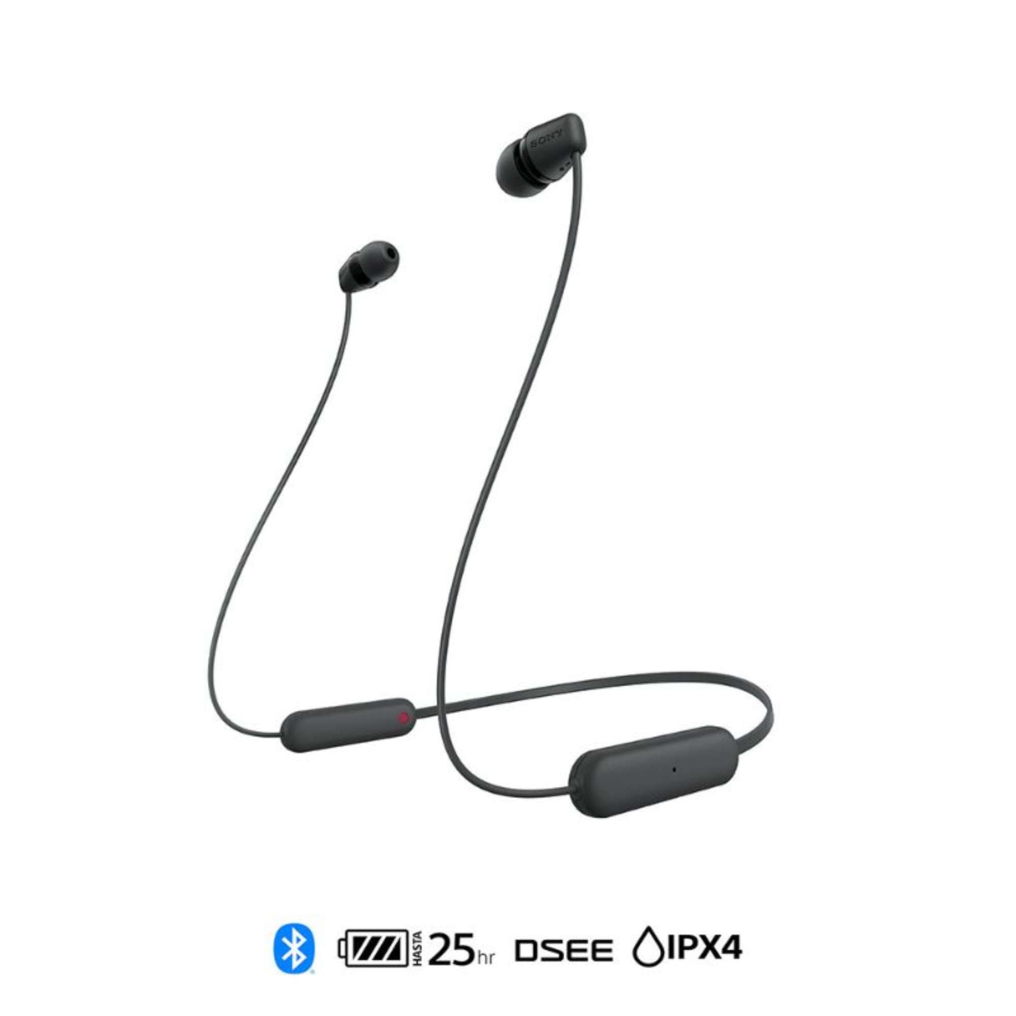 Sony - Audífonos In Ear Wi-c100/b Bluetooth Negro
