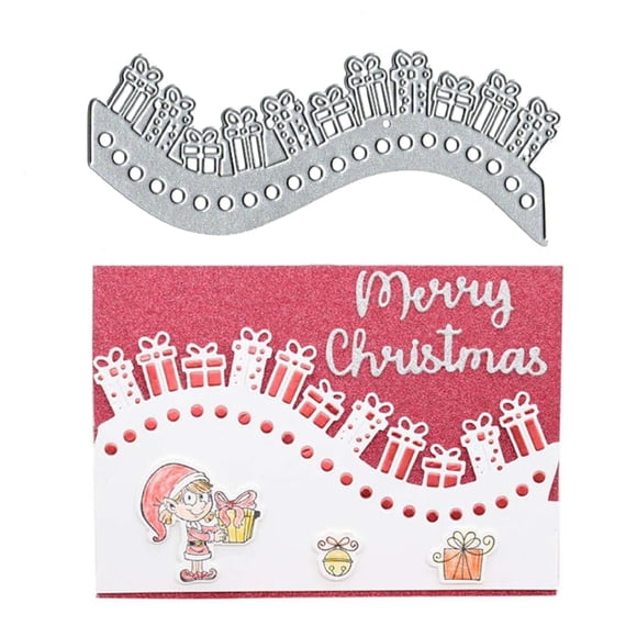 Troquel metálico DAIYEEXU marco de borde con cajas de regalo 13 x 5 cm