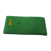 Ioensy - Alfombra Para Golpear Golf, Césped Artificial, Alfombra Verde Para Regalo, Astillado Al Aire Libre, Un Solo Color