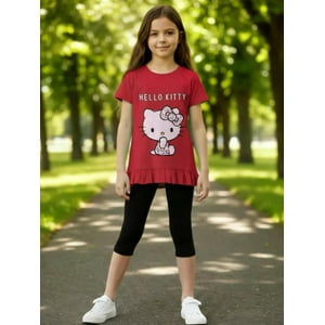Conjunto Niña Hello Kitty Rojo 6
