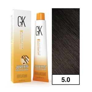 Gkhair - - Tintura Cream Color Permanente Vegana 100Ml + Oxidante - 5.0 Castaño Claro Intenso