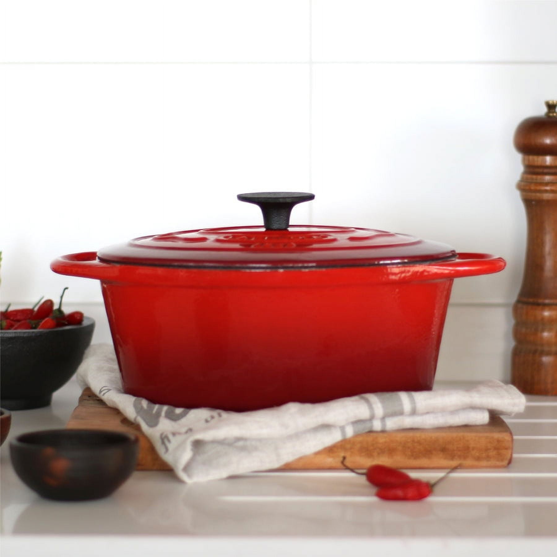 La Créole - Cacerola Roja 24 Cms. Oval