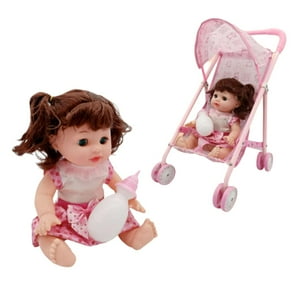 Total E-Commerce - Juguete Muñeca Con Carrito Rosado Infantil