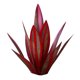thumbnail image 4 of DIY Metal Art Tequila Escultura Rústica 9 Hojas Escultura De Jardín Decoración Para El Hogar Rojo 35cm, 4 of 5