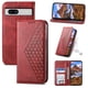 thumbnail image 1 of Funda Flip FOXDOCK para Google Pixel 7A , Estilo Billetera con Diseño Rombo, Correa de Mano y Soporte, Uso Diario, 1 of 6