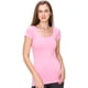 thumbnail image 2 of Camiseta mujer elasticada manga Corta Bambu 8326, 2 of 4