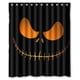 thumbnail image 1 of Cortina de ducha de calabaza de Halloween con ganchos, tamaño 66 x 72 pulgadas, 1 of 3