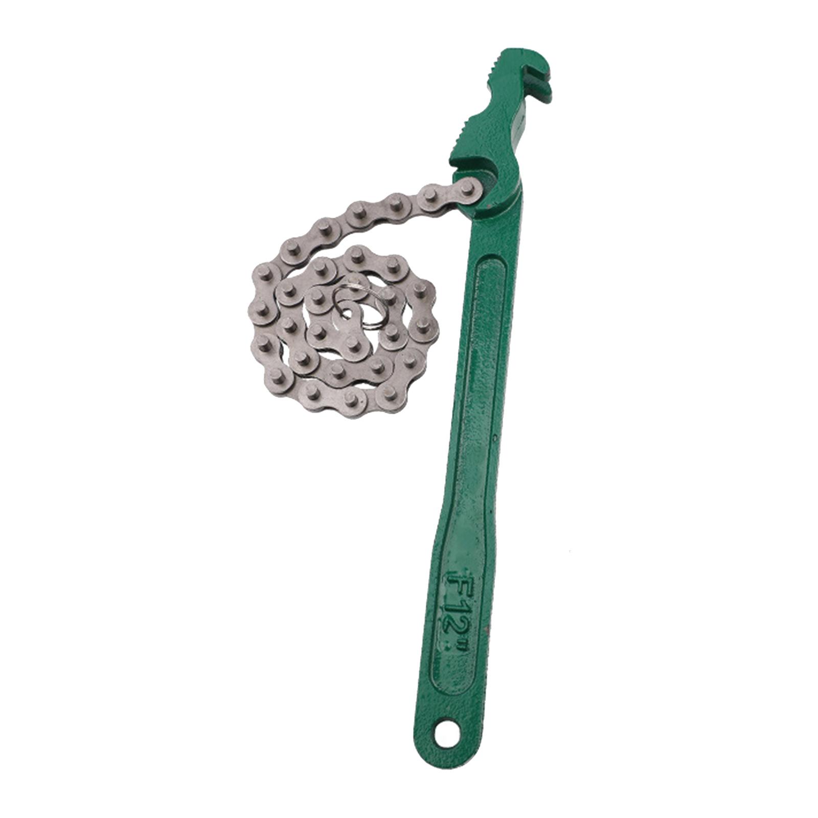 Ioensy - Herramienta De Desmontaje De Llave De Filtro De Correa Multifunción Con Cadena De 12 Pulgadas