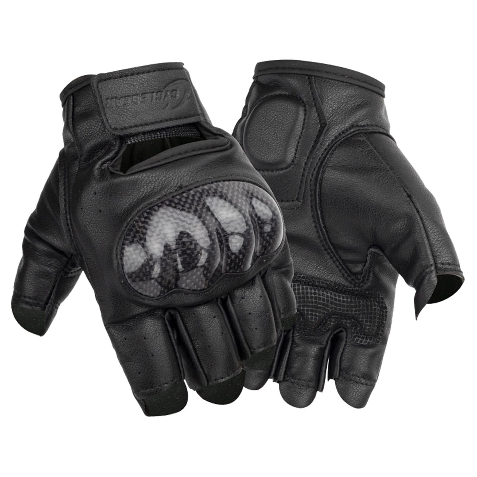 Magideal - Guantes De Motocicleta, Medio Transpirable Con De Fibra De Carbono Cuero Se La La Adaptaciónción A Dirt Bike Moto Entrenamiento Sg