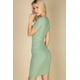 thumbnail image 2 of Vestido Midi Ajustado De Canalé Verde, 2 of 4