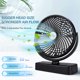 thumbnail image 3 of Ventilador de camping REENUO de 7 pulgadas con batería recargable de luz LED, 3 of 7