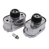 Ioensy - Kit Combinado De Válvula De Ventilación Y Tapa De Válvula De Repuesto De Metal Para Hot Rod Sbc350