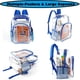 thumbnail image 5 of Mochila transparente Fomaris Mochilas transparentes para la escuela (azul), 5 of 7