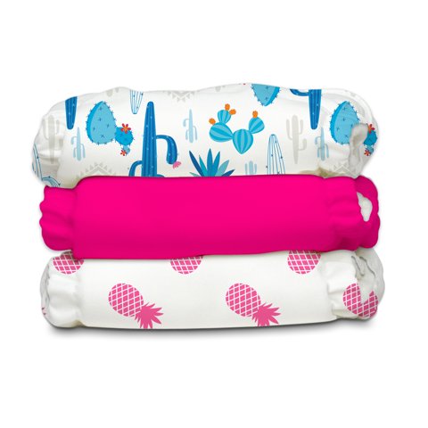 Charlie Banana - Pañales Reutilizables Y Lavables, 3 Pañales Y 6 Insertos