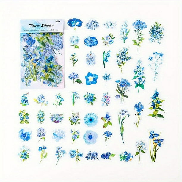 100pcs Kawai Vintage Plant Flower Stickers - Perfect for Laptops, Guitars, Fridges, and More!