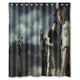 thumbnail image 1 of Cortina de ducha de The Walking Dead, juego de cortinas de baño con ganchos, tamaño 60 x 72 pulgadas, 1 of 3