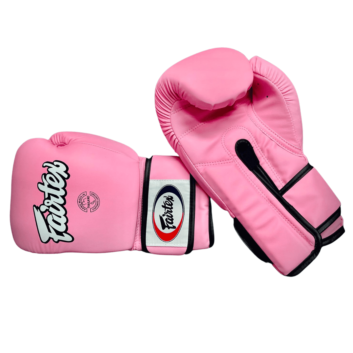 Guantes Profesionales De Boxeo Muay Thai Fairtex Rosa Glossy 14 Oz