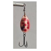 Silstar - Spinner Cucharita 5Grs 6,8 Cms Cobre Puntos Rojos #2