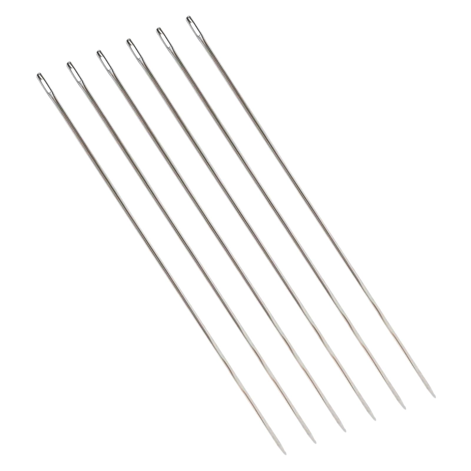 Bothyi - 6 Piezas De Agujas Giratorias De Cuentas De 30 Cm Con Cuentas De Ojo Grande Para Hacer Joyas Artesanales