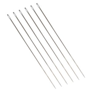 Bothyi - 6 Piezas De Agujas Giratorias De Cuentas De 30 Cm Con Cuentas De Ojo Grande Para Hacer Joyas Artesanales