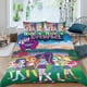 thumbnail image 2 of Chicas de Equestria Conjunto de sábanas temático, trío de piezas, cómodo y amigable con la piel, diseño único, regalo de decoración para el hogar para familiares, amigos y fans,140cm *210cm, 2 of 6