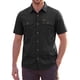 thumbnail image 1 of INSPIRE CHIC Camisa de Hombre de Manga Corta con Botones y Bolsillos Dobles en el Pecho S Negro, 1 of 5