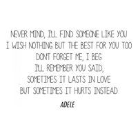 Rienda Libre Graphics - Decomural Someone Like You Adele Song Lyrics Ws-34170