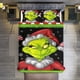 thumbnail image 1 of Comforter Set Queen Size Christmas Grinch Set with 2 Pillowcases for All SeasonsBedding Set 3pcs for Kids Boys Girls Bedroom Decor Bed Sheets, 1 of 5