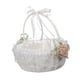 thumbnail image 3 of Cesta De Flores De Boda Cesta De Ni?a De Flores Elegante Blanca Para Ocasiones Especiales Rosa, 3 of 5