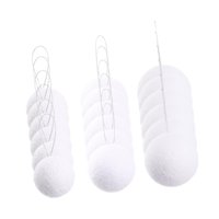 Magideal - 18 Bolas Navideñas Blancas, Decoración Para De Navidad, Colgantes Irrompibles, Adornos Navideños Para Fiestas De Año Nuevo En Interiores.