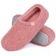 thumbnail image 1 of Zapatillas HomeTop de espuma viscoelástica de piel rizada y difusa para mujer, rosas, 7-8, 1 of 7