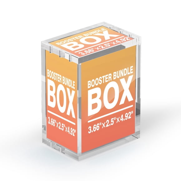 TCGENITH Caja acrílica magnética para booster bundle TCG 9 x 6 x 13 cm